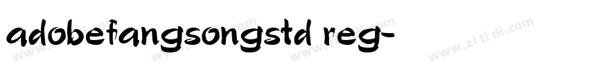 adobefangsongstd reg字体转换